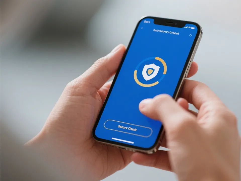 手机安全核对示意图